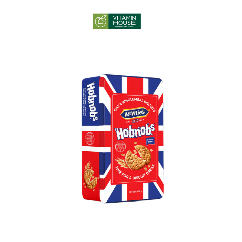 Bánh quy yến mạch nguyên cám McVitie’s Hobnobs 300 g