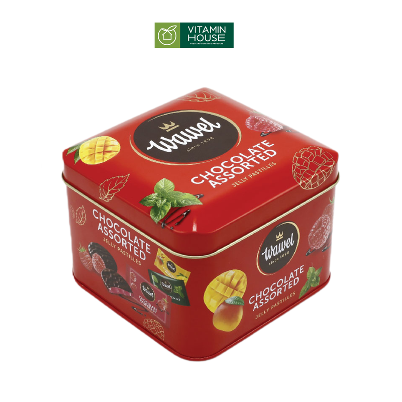 Kẹo Chocolate vị Assorted/Mango/Mint Wawel Hộp Thiếc 165g