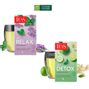 Trà Xanh Thanh Lọc/Thảo dược Thư Giãn Thượng Hạng Tess Hộp 20 Túi Lọc