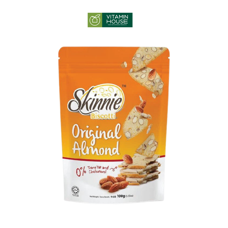 Bánh Biscotti Skinnie Hạnh Nhân/Hạt Bí/Hạt Phỉ 100g