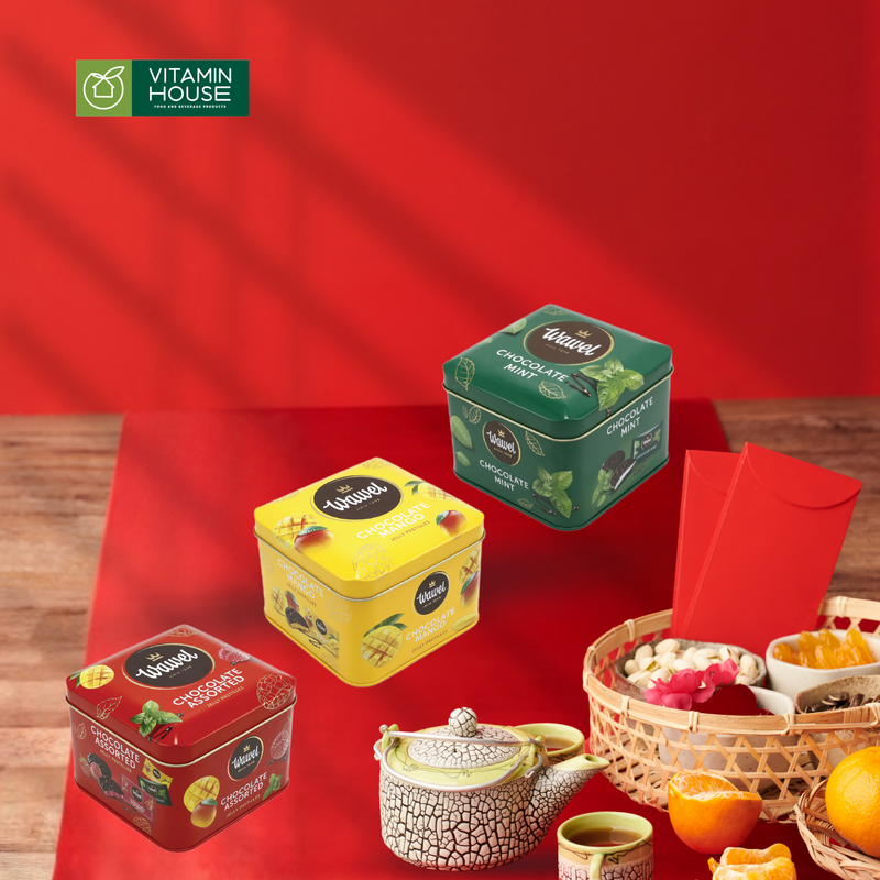 Kẹo Chocolate vị Assorted/Mango/Mint Wawel Hộp Thiếc 165g