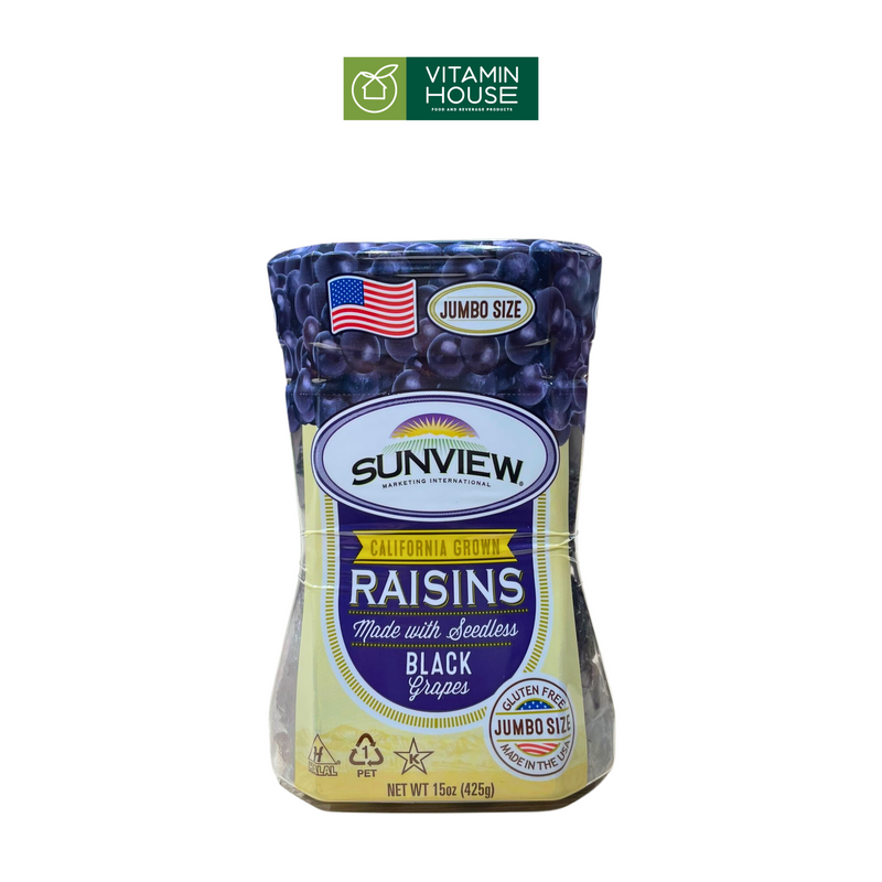 Nho Khô Sunview Raisins Mỹ 425G - Vitamin House
