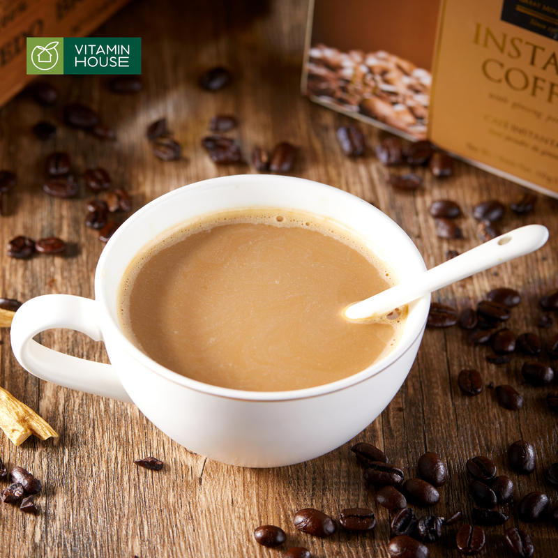 Cà Phê Nhân Sâm Great Mountain Ginseng Canada hộp 40g*10 gói