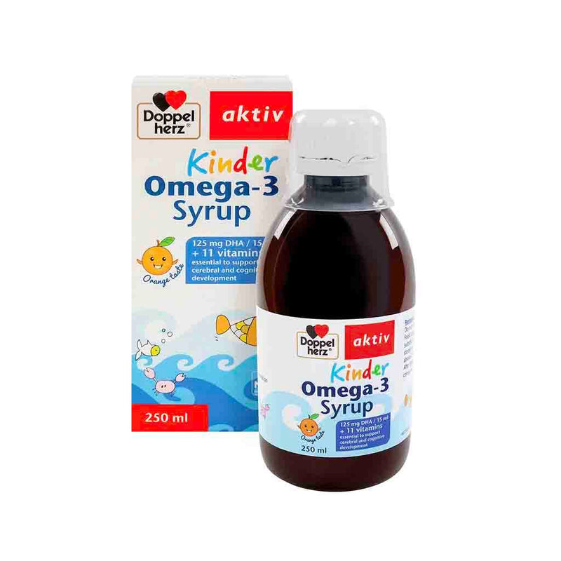 Siro Uống Bổ Sung Omega3 Cho Bé Doppelherz Chai 250ml (1Y+)