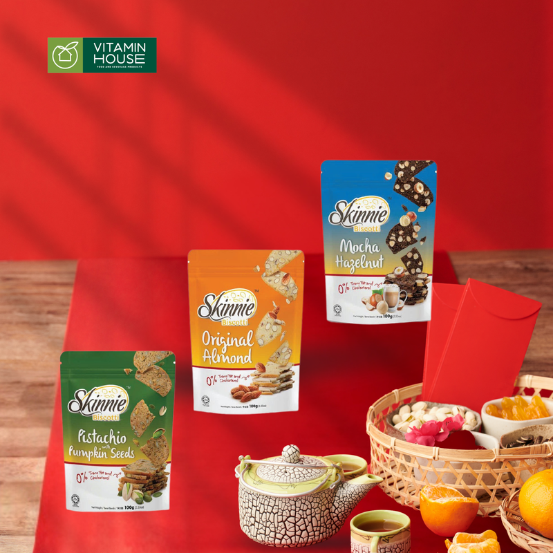Bánh Biscotti Skinnie Hạnh Nhân/Hạt Bí/Hạt Phỉ 100g