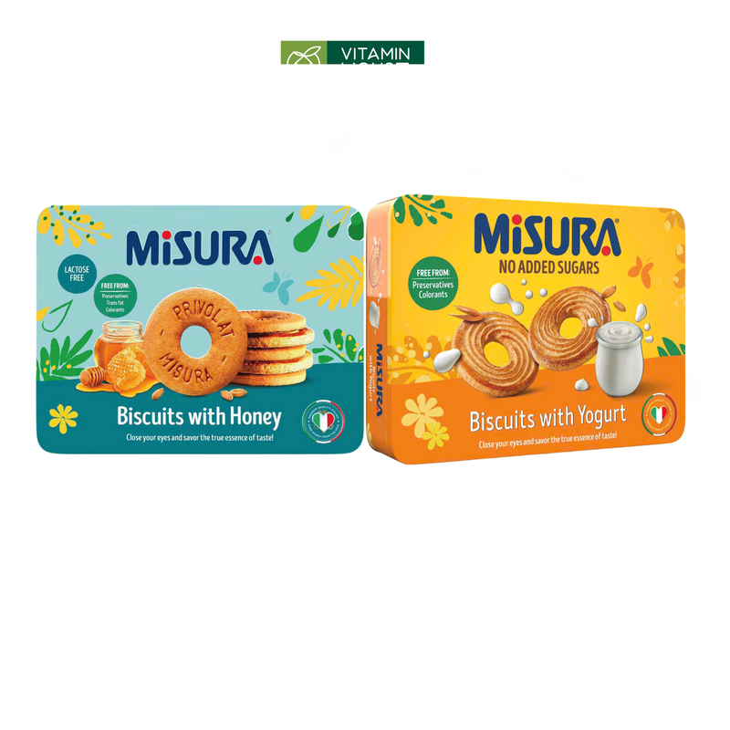 Hộp Bánh Qui Sữa Chua Misura Vàng 299.7G