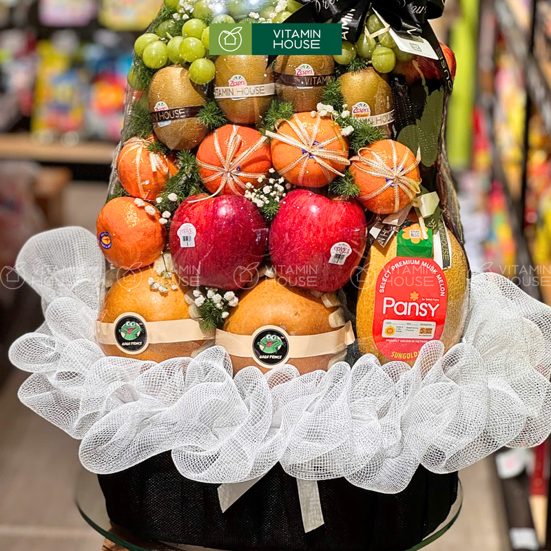 Giỏ Trái Cây Kính Viếng - Gửi Gắm Lời Chia Buồn Sâu Sắc 🍏