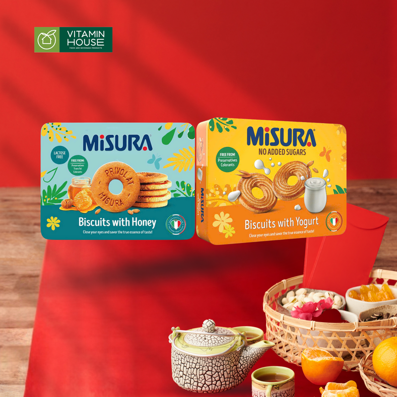 Hộp Bánh Qui Sữa Chua Misura Vàng 299.7G