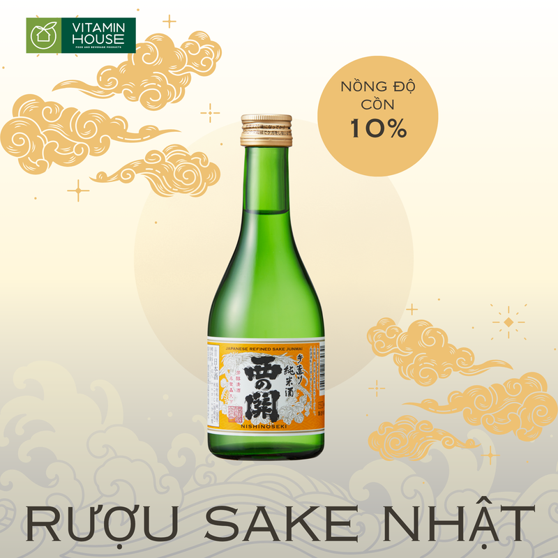 Rượu Sake Nishinoseki Junmaishu (15%) - 300ml