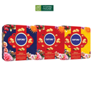 Bánh quy kẹp kem Oxford hộp thiếc 420g vàng/xanh/đỏ