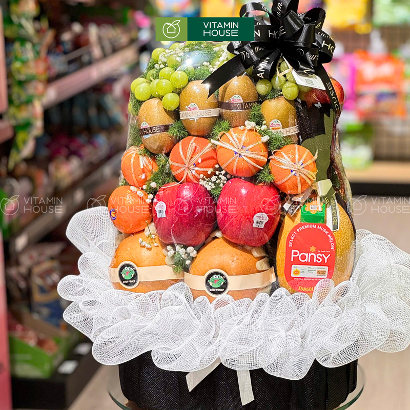 Giỏ Trái Cây Kính Viếng - Gửi Gắm Lời Chia Buồn Sâu Sắc 🍏