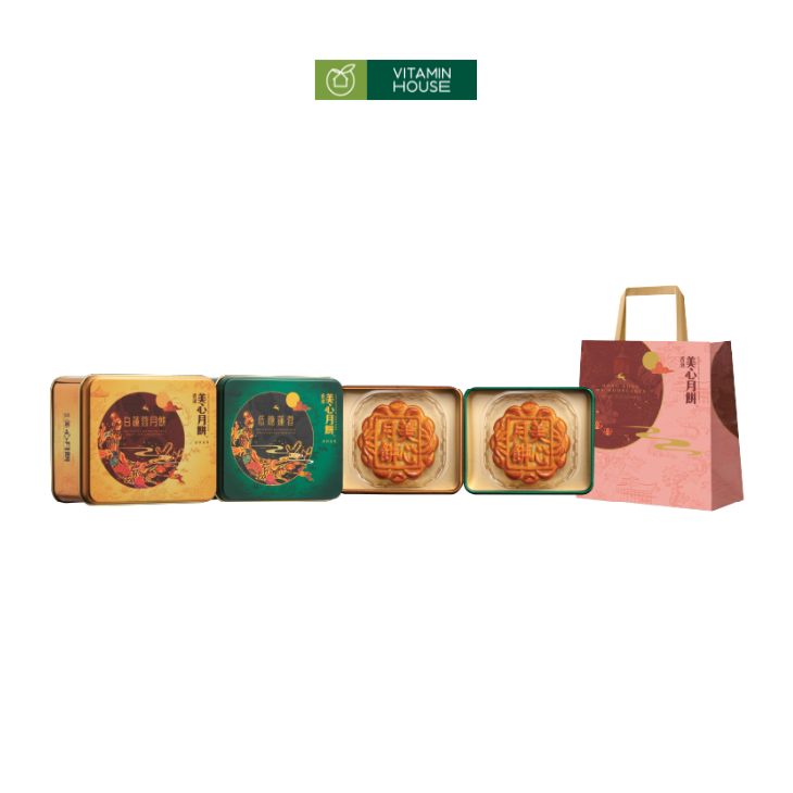 Set 2 Bánh Trung Thu Mei Xin Mini Assorted Mooncake (70g * 2)