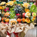 Giỏ Quà Trái Cây Hoa Tươi Sang Trọng, Đẹp Mắt Mừng Tân Gia