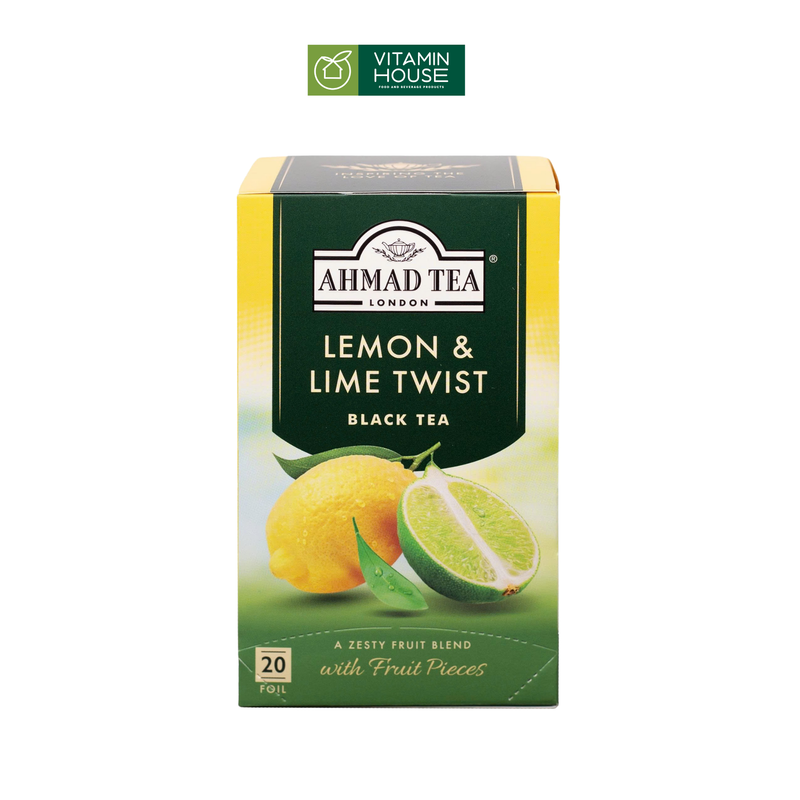Trà trái cây nhiều vị Ahmad Tea hộp 20 túi nhôm