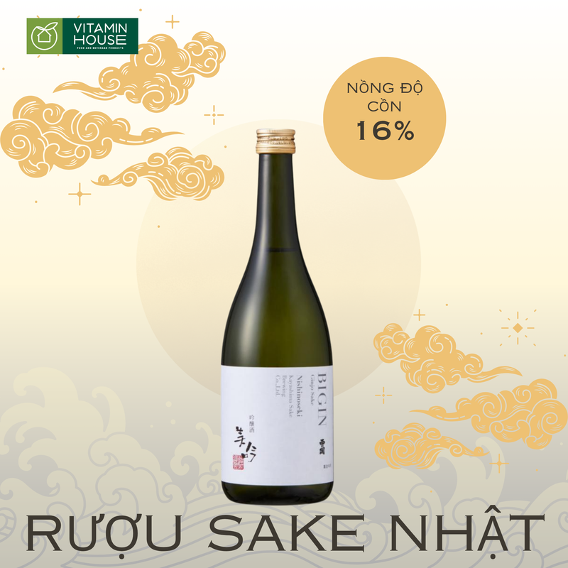 Rượu Sake NishinoSeki Bigin 720ml (16%) - 720ml