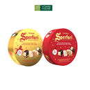 Sô-cô-la đen và trắng nhân nougat Sperlari hộp 110g đỏ/vàng
