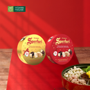 Sô-cô-la đen và trắng nhân nougat Sperlari hộp 110g đỏ/vàng