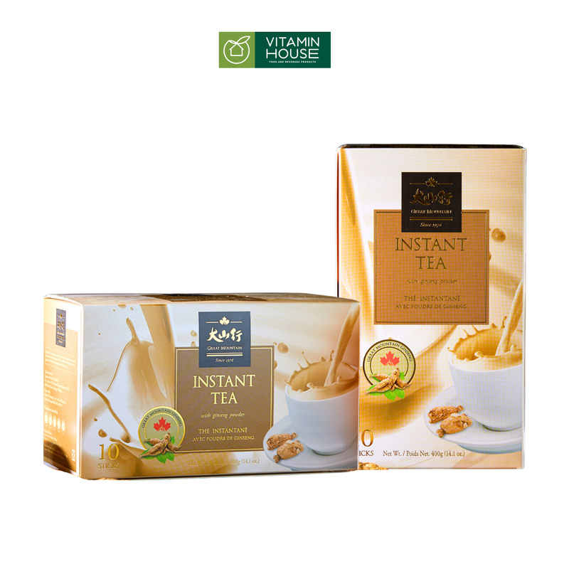Trà Sữa Nhân Sâm Canada Great Mountain Ginseng Hộp 40g * 10 gói