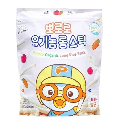 Bánh Gạo Organic Vị Táo - Cà Rốt Pororo HQ Gói 25g