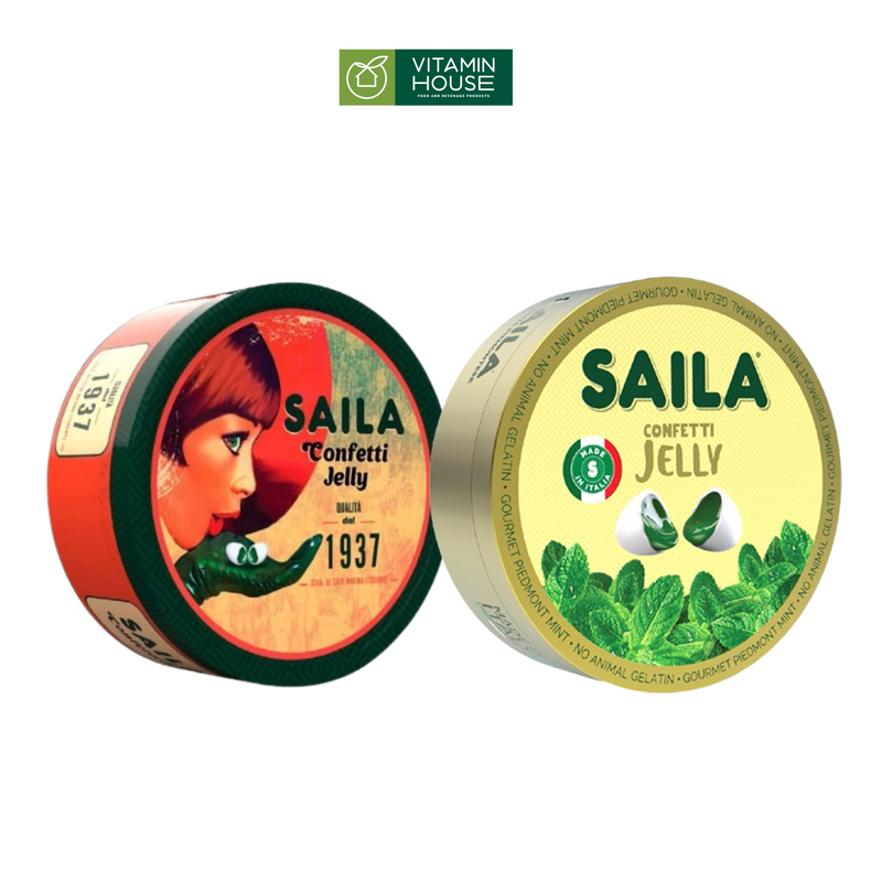 Hộp Kẹo Ngậm Nhân Thạch Vị Bạc Hà Saila 75G