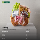 Giỏ Quà Trái Cây Nho Mẫu Đơn Nhập Khẩu Tặng Vợ Chồng