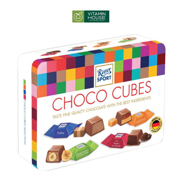 Sô-cô-la viên hỗn hợp Cubes Ritter Sport hộp 160g
