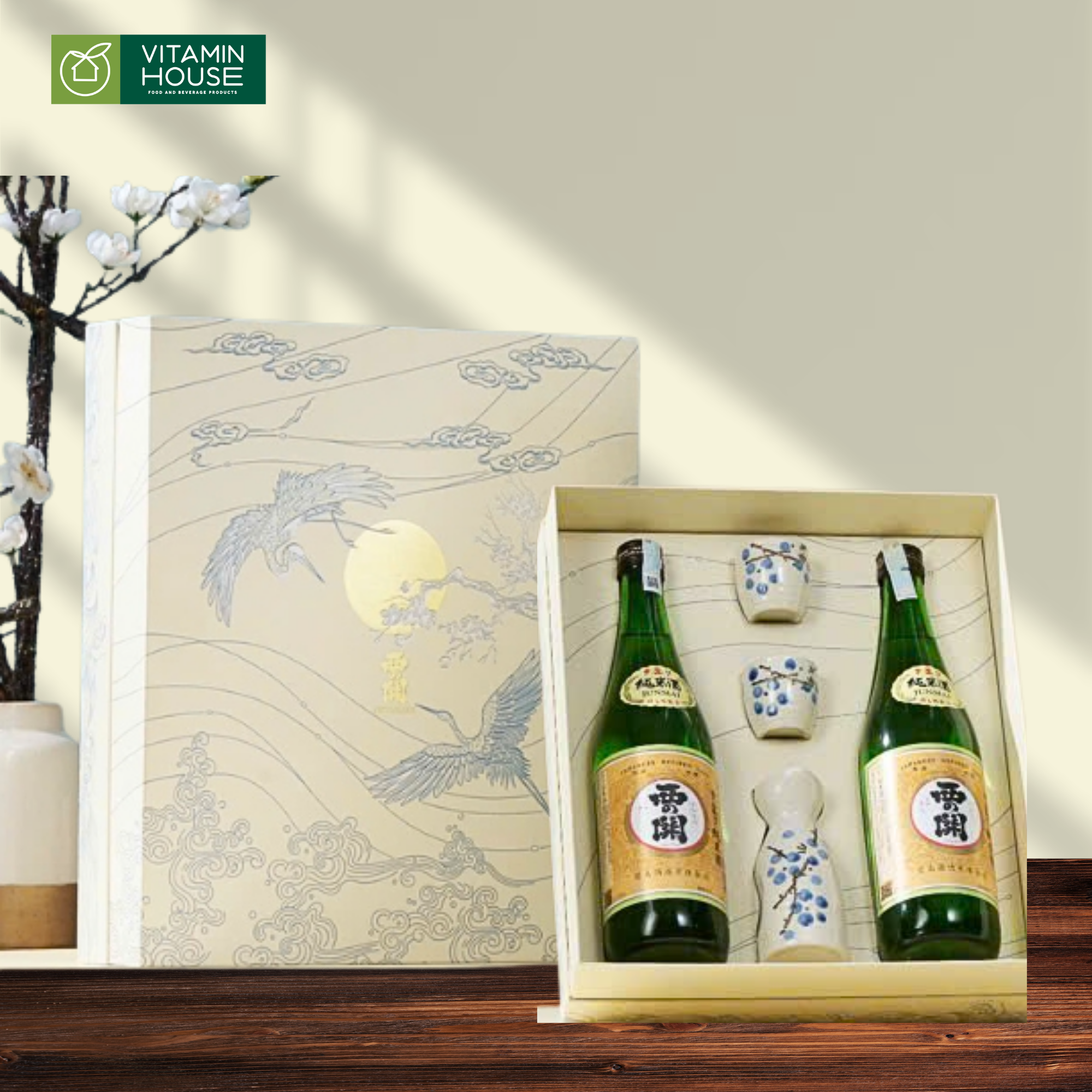 Rượu Sake Nishinoseki Junmaishu (15%) Chai 720ml