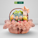 Giỏ Quà Trái Cây Thay Lời Chúc Sức Khỏe Tone Hồng