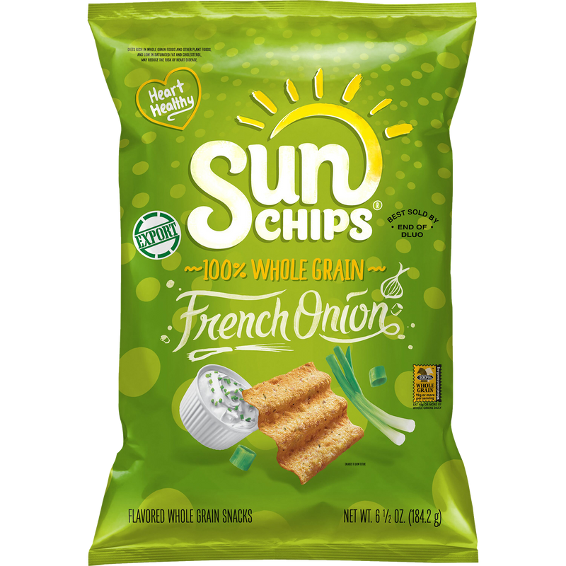 Snack French Onion Sun Chips Mỹ Gói 184g (Xanh Lá)
