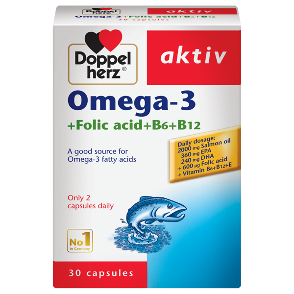 Viên Uống Omega-3 Doppelherz Hộp 30 Viên