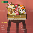 Hộp Quà Trái Cây Táo Đỏ, Kiwi Vàng, Hoa Tươi Tặng Các Dịp
