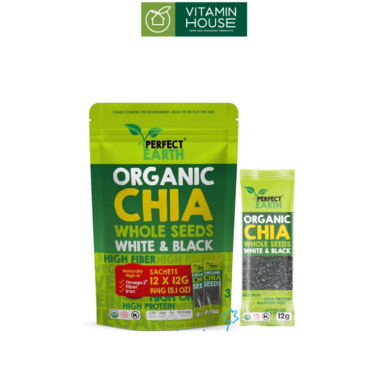 Hạt Chia Organic Perfect Earth Thái Gói 12 Thanh*12g