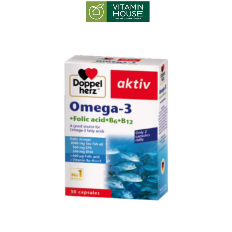 Viên Uống Omega-3 Doppelherz Hộp 30 Viên