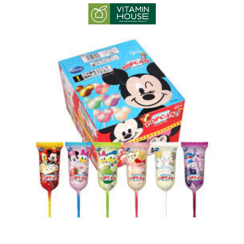 Hộp Kẹo Mút Popcan Mickey Nhật (XANH)