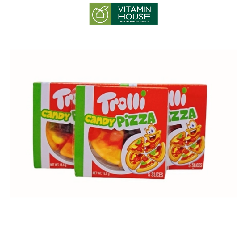 Hộp Kẹo dẻo Trolli Pizza 15.5g*48