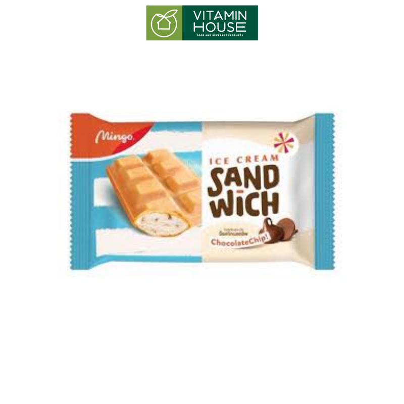 Kem Bánh Sandwich Vị Chocolate Chip Mingo Thái Lan 45G (Xanh)