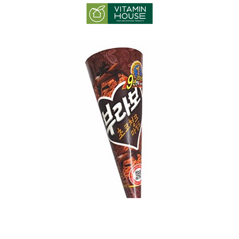 Kem Ốc Quế  Bravocone Choco Chunk Mild 150ml