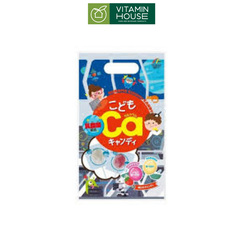 Kẹo Mút Bổ Sung Canxi/IQ Kodomo Gói 10 Cái (2 Vị)