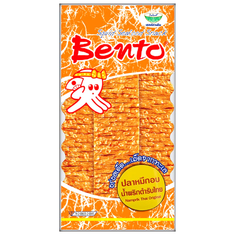 Gói Snack Mực Khô Tẩm Vị Bento Thái Lan Cay Đậm Vị