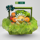 Giỏ Trái Cây Xanh Lá Trang Trí Đẹp Mắt Tặng Người Thân Gia Đình