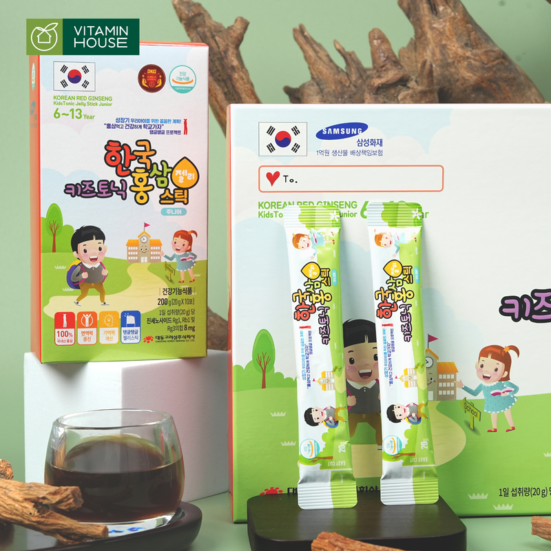 Hồng sâm trẻ em 6-13 tuổi Jelly  DKG