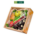 góc chụp nghiêng món quà premium táo rockit, lê, cherry