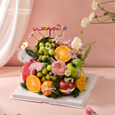 Hộp quà trái cây Bloom & Berry 09 - Nho Xanh, Táo Xanh Tặng Sinh Nhật Người Yêu