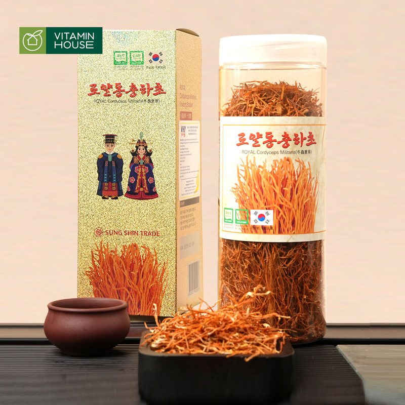 Nấm đông trùng hạ thảo sấy khô Daedong hũ 100g