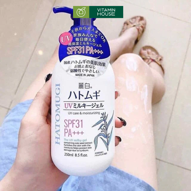 Sữa Dưỡng Thể Chống Nắng Hatomugi Nhật Chai 250ml
