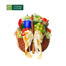 Giỏ Quà Trái Cây Táo, Cam, Nho xanh