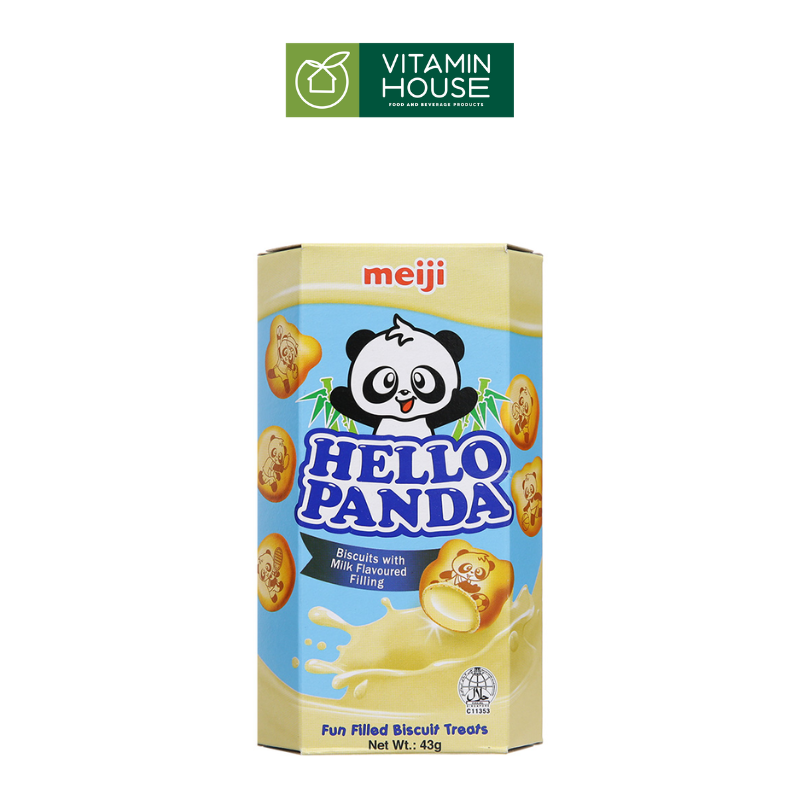 Bánh Quy Gấu Vị Sữa Hello Panda Nhật Hộp 50g (Xanh)