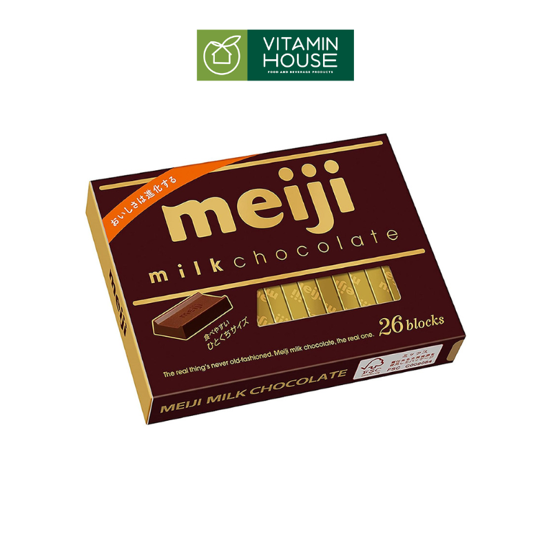 Hộp Milk Chocolate Meiji 120g (đen)