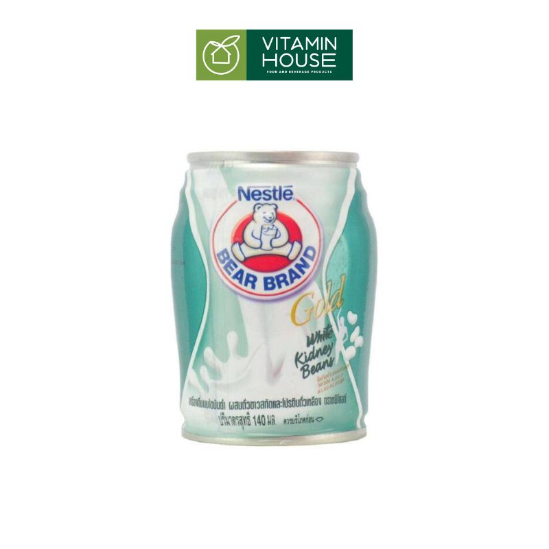 Sữa Gold Vị Đậu Trắng Nestle Thái Lon 140ml (Xanh)