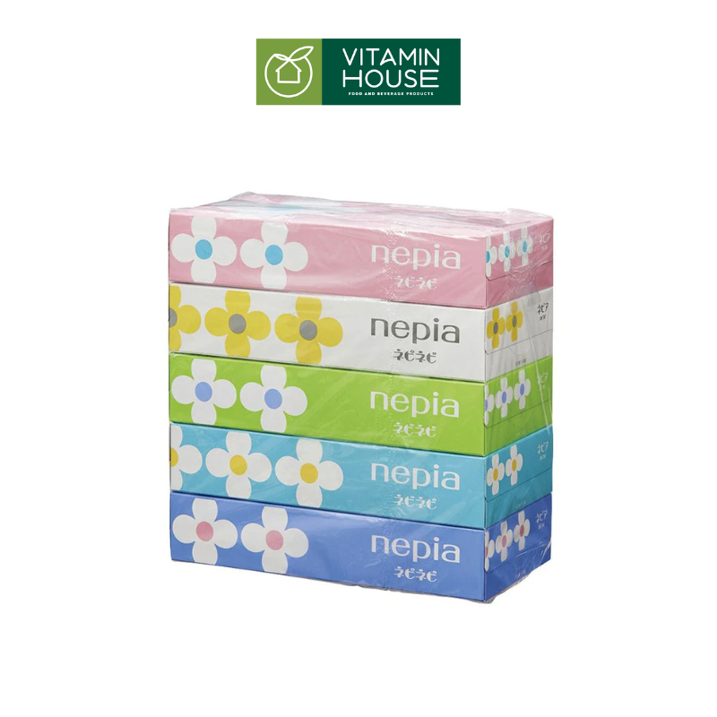 Hộp Giấy Ăn Lụa Nepia Nhật Tự Phân Huỷ 150 Tờ